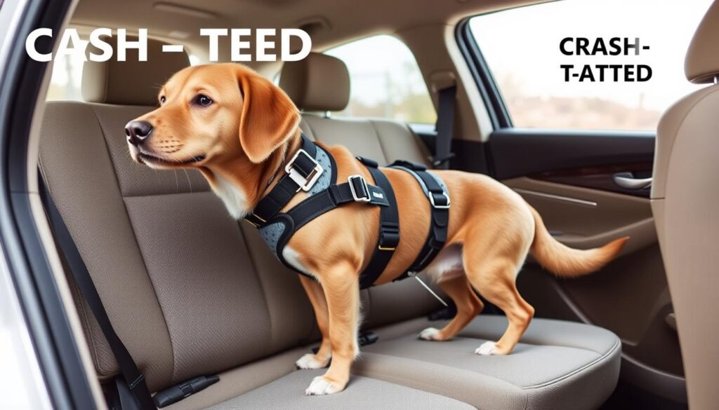 Image of a crash-tested dog safety harness