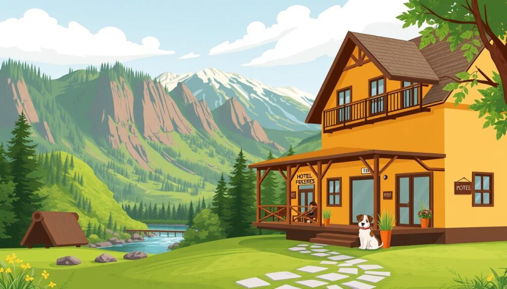 Image of a pet-friendly hotel near a national park