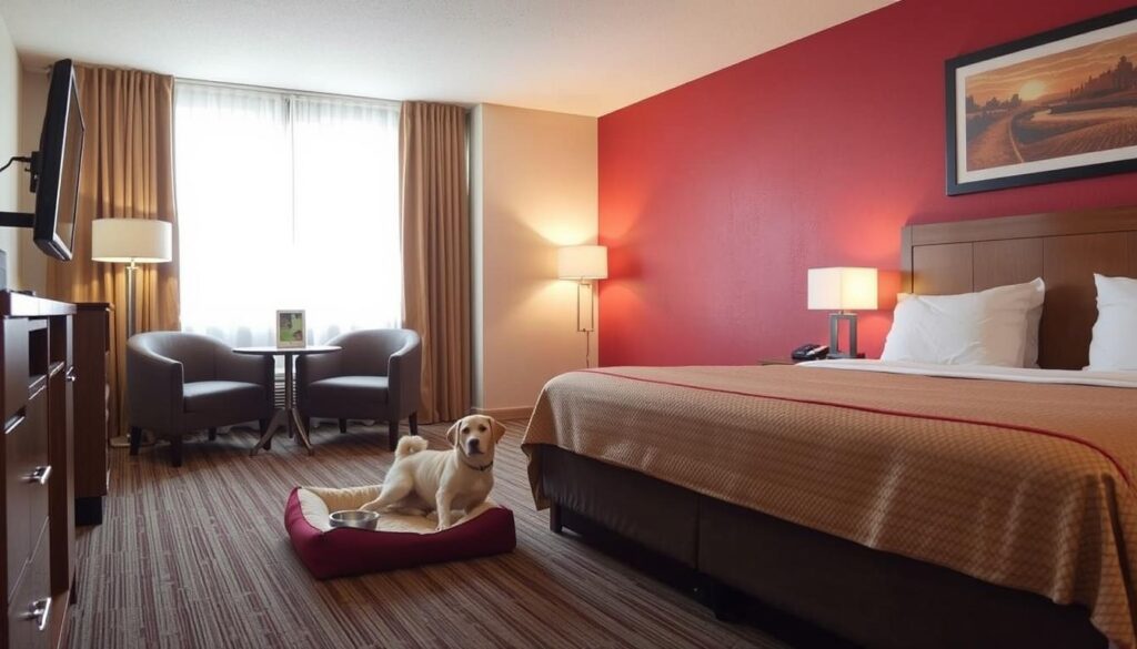 Image of a pet-friendly room at Red Roof Inn