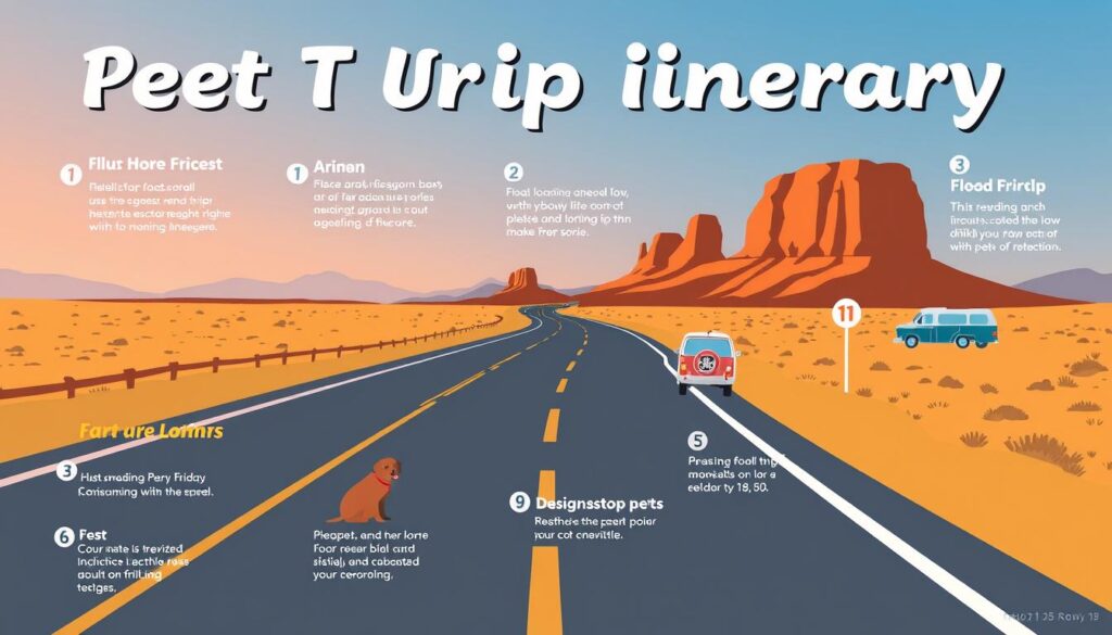 Pet-friendly road trip planner
