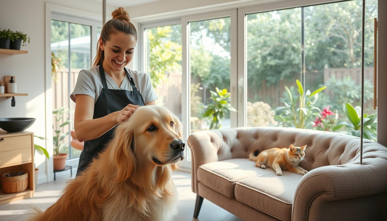 Pet grooming travel